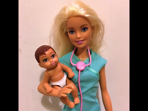 Unboxing my New Baby Doctor Barbie and the Babies