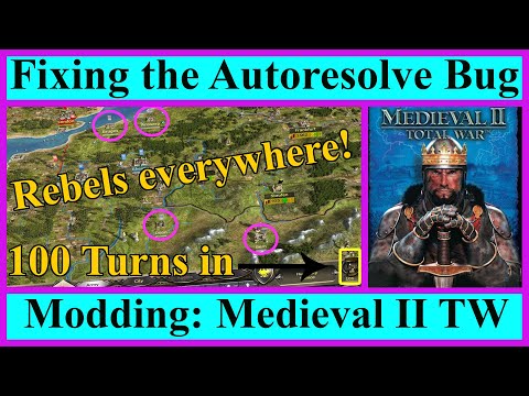 Fixing the Passive AI Bug - Why Ai armies fail against Rebel Cities | Medieval II Total War