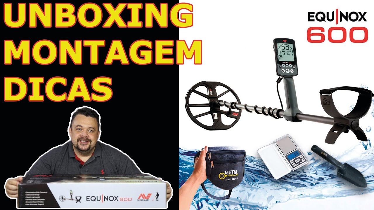 Equinox 600 Vale a Pena , Dicas e unboxing, detector metal