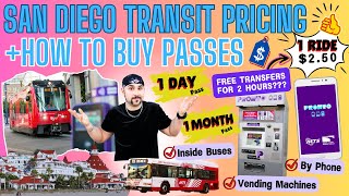 San Diego Public Transit Pricing & Bus Ticket Purchase Options Guide