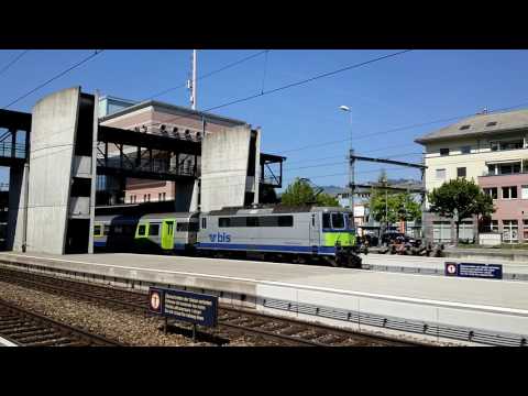 LA PARTENZA DELLA Re BLS 420-505 DA SPIEZ.(CH) 24 - 4 - 2017