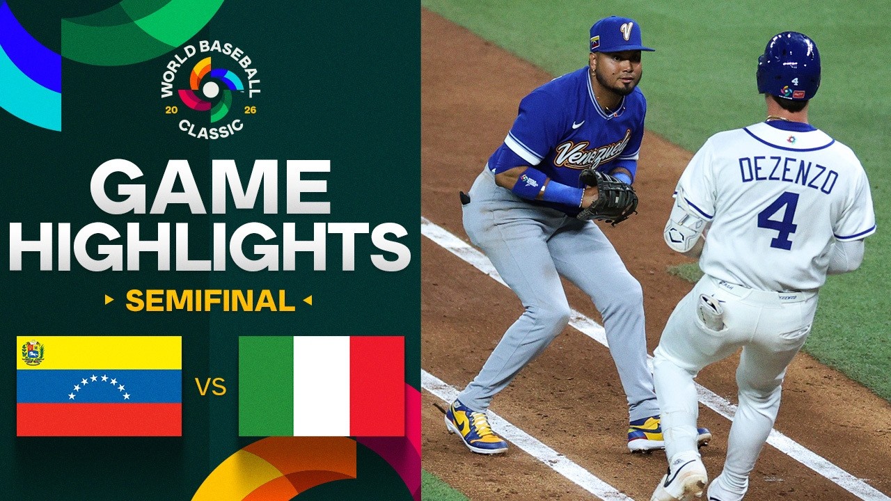 Venezuela vs. Italy 2026 World Baseball Classic Semifinals | Game Highlights