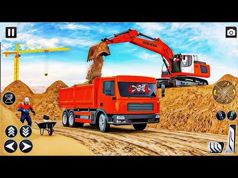 Real City Construction Simulator 3D - City Road Builder Excavator Trucks - Android Gameplay