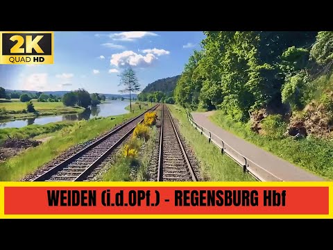★ Cab Ride Germany: Weiden (Oberpf) 🇩🇪 – Regensburg Hbf 🇩🇪 | Upper Palatinate to Danube Railway