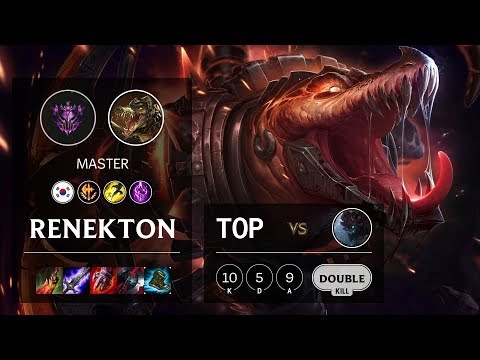 Renekton Top vs Maokai - KR Master Patch 10.8