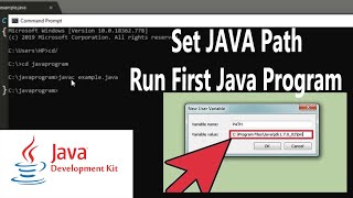 How to set path in Java Jdk and run first java program in Hindi - Java Tutorials