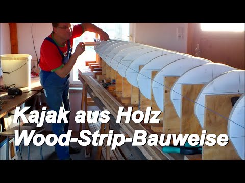 Bootsbau Holz-Kayak in Wood-Strip-Bauweise, Teil1