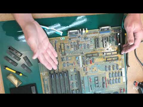 Amiga 2000 remake Part 8: Pulling chips from old sockets. IPA lubrication?