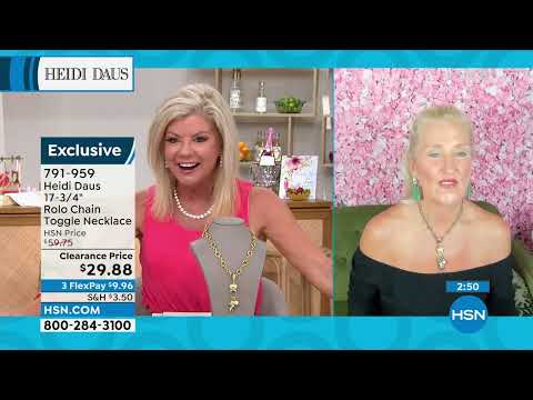 Heidi Daus 173/4" Rolo Chain Toggle Necklace