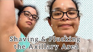 Shaving & Plucking the Axillary Area | Curly Cami Channel