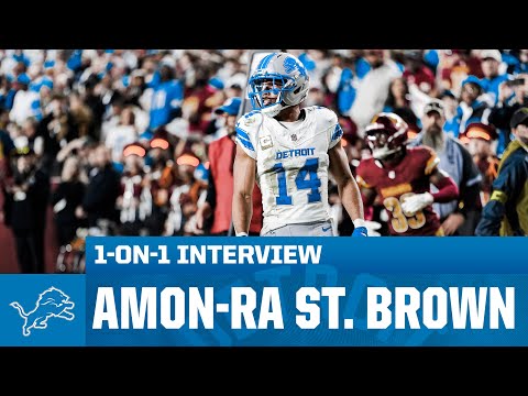 EXCLUSIVE INTERVIEW: Detroit Lions wide receiver Amon-Ra St. Brown | 1-on-1 with Dannie Rogers
