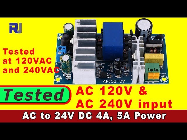Vídeo relacionado con DEWIN Módulo de Fuente de Alimentación, Módulo de Alimentación AC-DC 24V 4 a ~ 6 a Tablero de Fuente de Alimentación Conmutada de Alta Potencia Estable Módulo Convertidor AC-DC