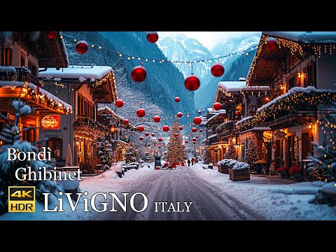 LiViGNO ITALY 🇮🇹🎄The Most Beautiful Christmas village in Italy ( Bondì Ghibinet! ) ❄️4K 50p