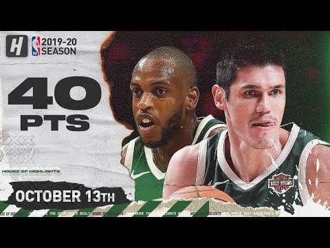 Ersan Ilyasova & Khris Middleton Full Highlights vs Wizards (2019.10.13) - 40 Pts Combined!