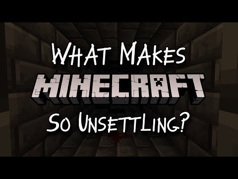 What makes Alpha Minecraft so unsettling?