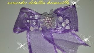 preview picture of video 'DIY Como hacer Moño o cintas  para el cabelllo deNiña'