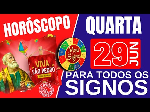 #meusigno HOROSCOPO DO DIA DE HOJE ⭐ QUARTA 29 DE JUNHO DE 2022 l PREVISÕES PARA TODOS OS SIGNOS