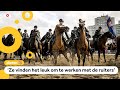 Kinderen laten paarden schrikken als oefening voor Prinsjesdag
