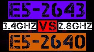 XEON E5-2643 VS E5-2640