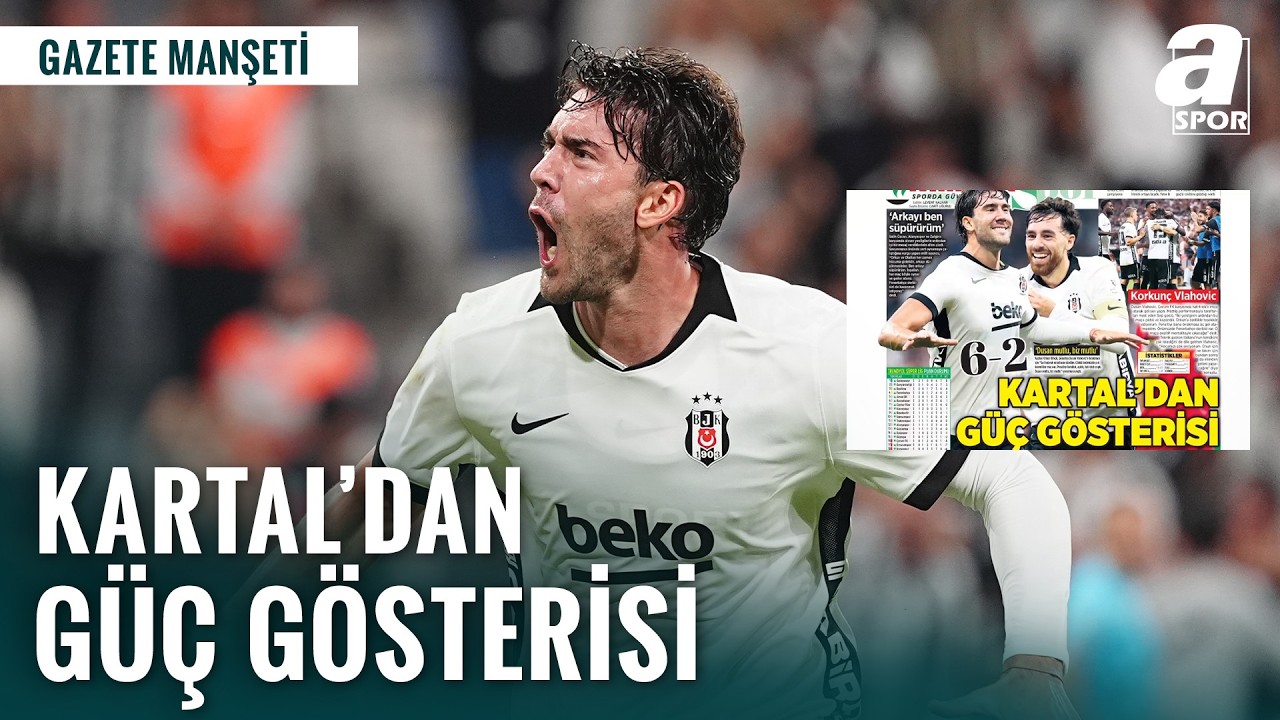 Beşiktaş, Çorum FK'yı 6-2 mağlup etti; Vlahović hat trick attı