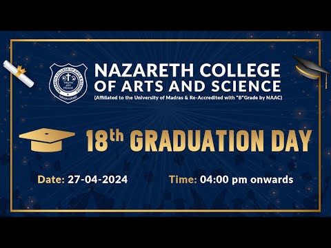 Nazareth College of Arts and Science 18th Graduation Day