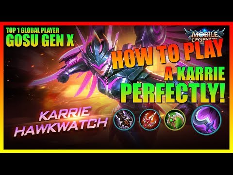 THE NEW BUILD of KARRIE - by GOSU GEN X | Top 1 Global Player | Mobile Legends