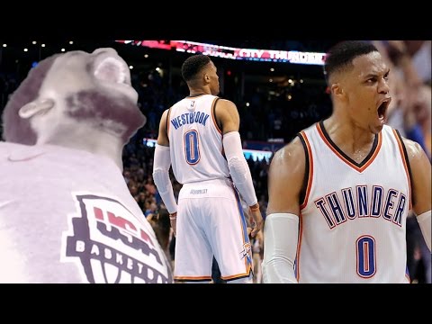 WESTBROOK INSANE FOUR POINT HALFCOURT SHOT! THUNDER vs JAZZ HIGHLIGHTS REACTION!