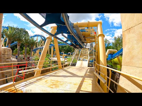 OzIris - Parc Astérix - FRONT/BACK POV - Inverted Roller Coaster