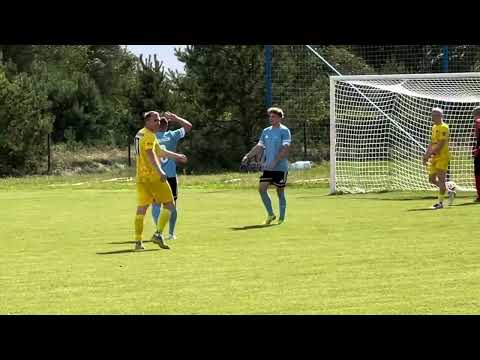 Bramka Roberta Malanowskiego w meczu Błękitni II Pasym vs Omulew II Wielbark 