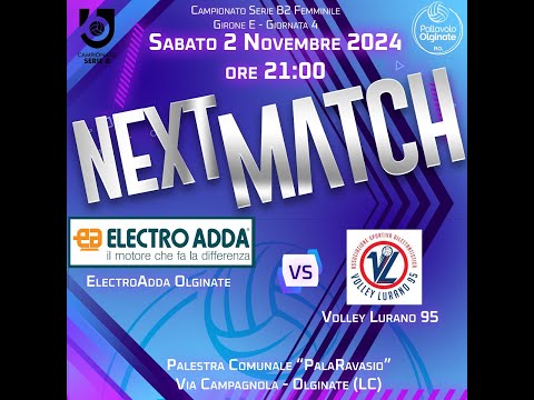B2 - ELECTRO ADDA OLGINATE vs Asd Volley Lurano 95