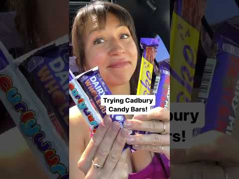 Trying Cadbury Chocolate Bars! #shorts
