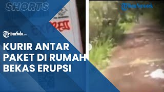 Viral Video Kurir Ketakutan saat Antarkan Paket ke Hunian Tetap Bekas Erupsi Merapi