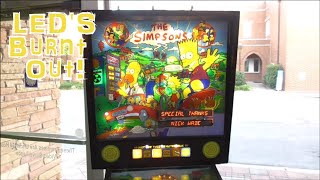 LED's & The Incredible Sound Board Of Data East's 1990 The Simpsons Pinball Machine !