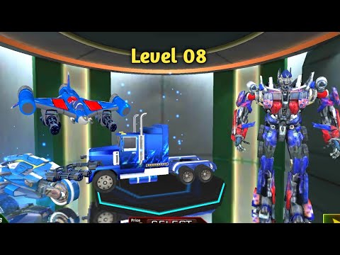 Optimus Prime Multiple Transformation Jet  Robot Car Games Unlocked part 008 , Android Gameplay