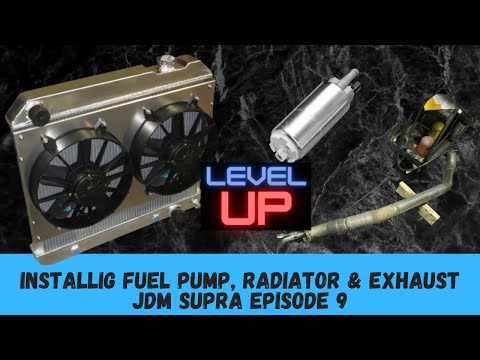 JDM Supra Episode 9 - Fuel pump - Exhaust - Radiator