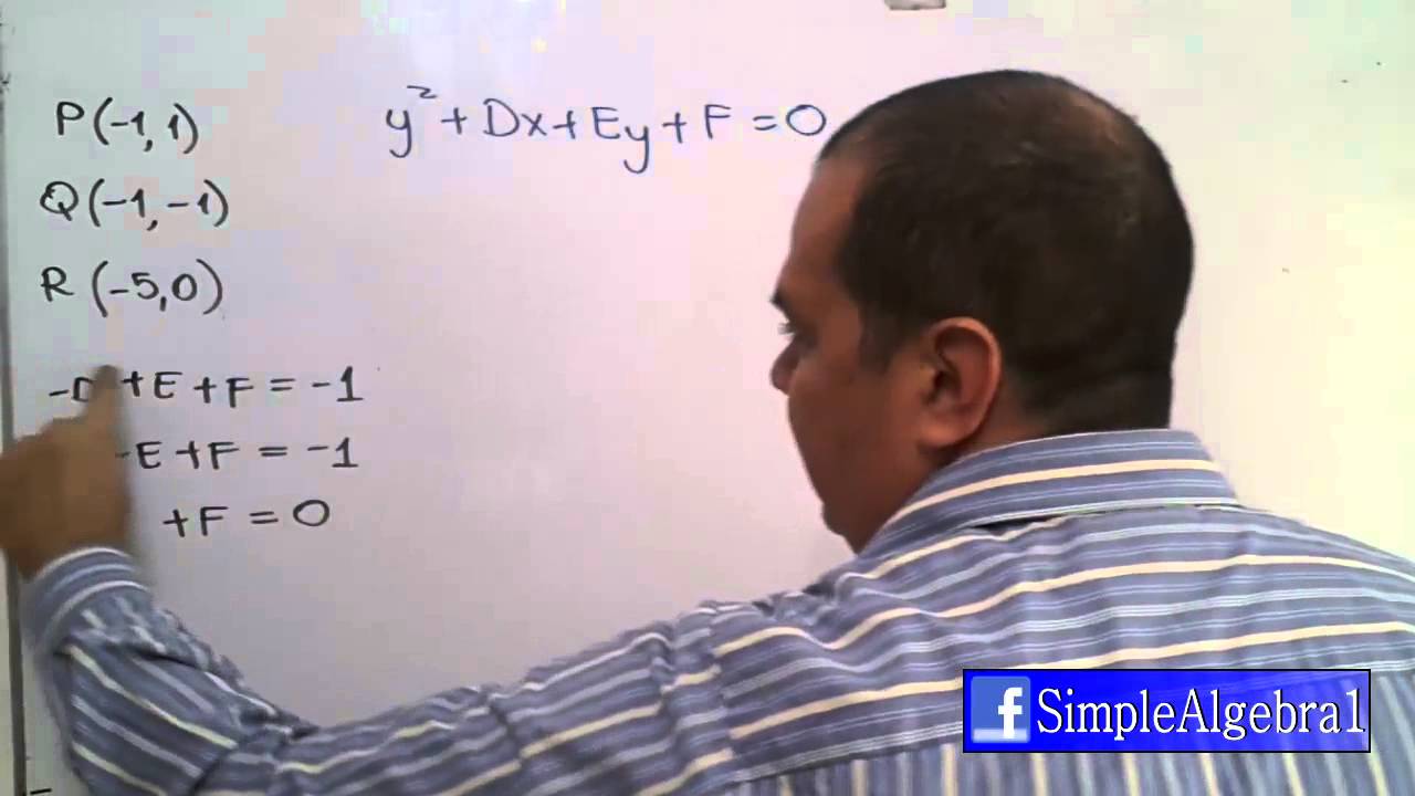 Parabola V(h,k) - Ecuación a partir de tres puntos- SimpleAlgebra1