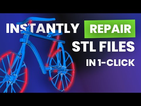 How to Instantly Repair STL/OBJ in 1-click with Mesh Healer