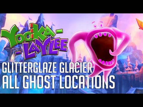 Yooka-Laylee GLITTERGLAZE GLACIER ALL GHOST LOCATIONS & HOW TO CAPTURE THEM