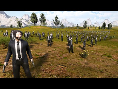 JOHN WICK vs 2 MILLION WW2 Army & Ancient Medieval ARMY | Ultimate Epic Battle Simulator 2 [UEBS2]