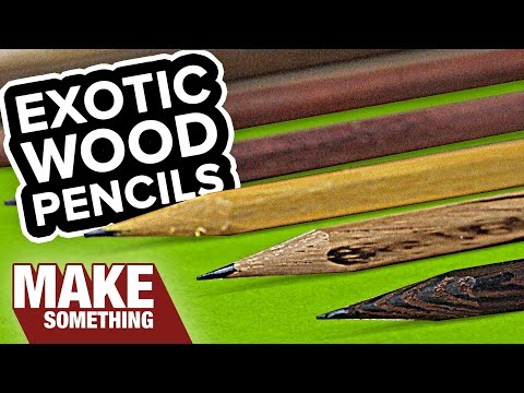 Solid Wood Pencils Without a Lathe. Beginner Woodworking Project. Video