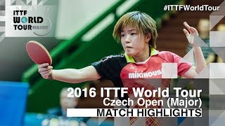 2016 Czech Open Highlights: Saki Shibata vs Yoon Hyobin (U21-Final)