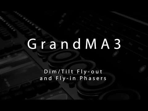 GrandMA3 Dim/Tilt Phasers Tutorial