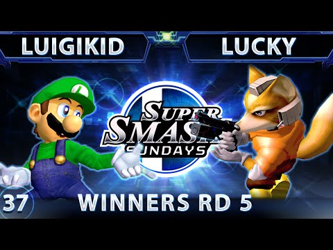 SSS 37 - Luigikid (Luigi) Vs. Lucky (Fox) SSBM Winners Round 5 - Smash Melee