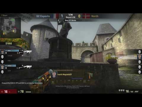 North Magisk Tec-9 Ace Clutch vs G2 Cobblestone @ ESL PRO LEAGUE 5 GRAND FINALS
