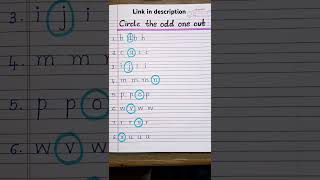 Circle the odd one out