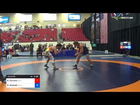 2018 Marine Corps US Open/Senior Men's Freestyle 97 Con 8 #2 - Anthony Ferraro (SOTA) Vs. Braden A