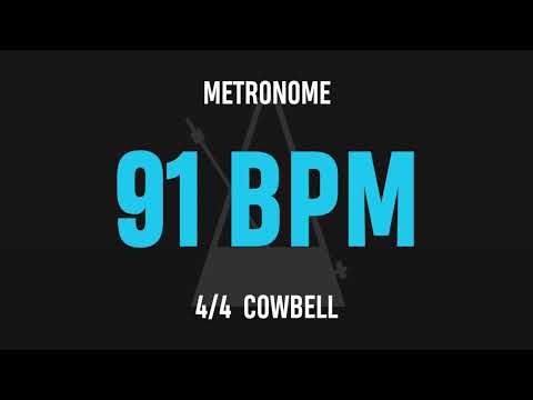 91 BPM 4/4 - Best Metronome (Cowbell)