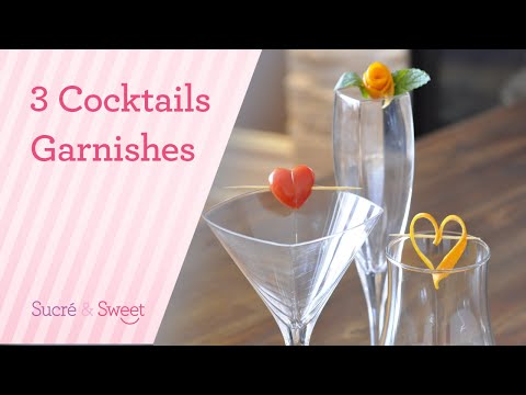 How To Make 3 Simple Valentine's Day Cocktail Garnishes