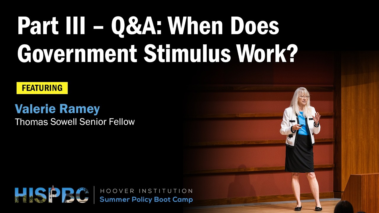 When Does Government Stimulus Work? | Valerie Ramey