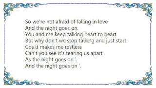 Kenny Rogers - The Night Goes On Lyrics